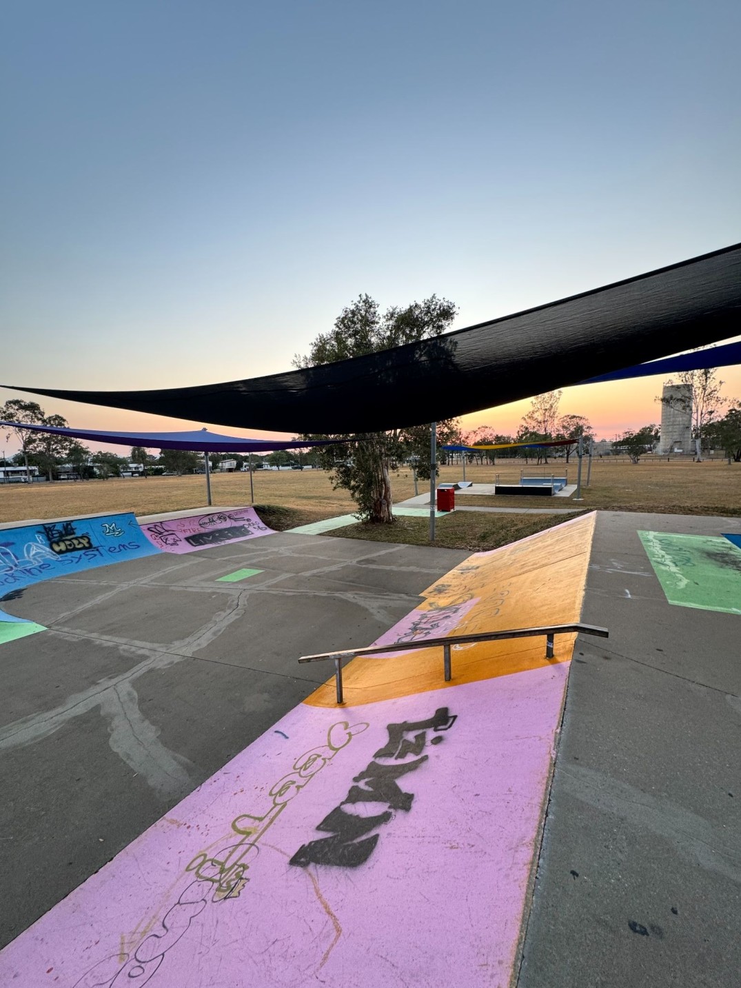 Aerial view of skatepark audited for AS EN 14974:2021 compliance